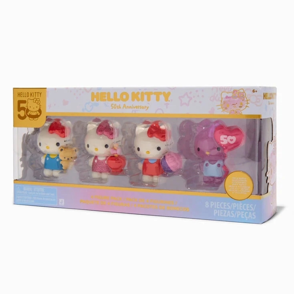 Hello Kitty 50th Anniversary Kids Toy Set - Red, Pink, White